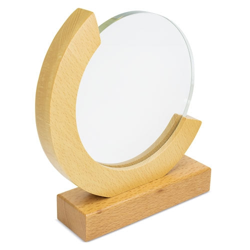Trofeo de cristal y madera Globo