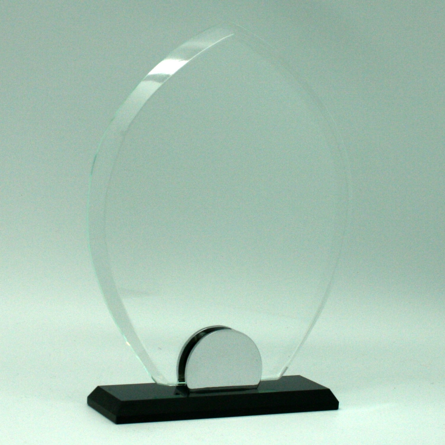 Trofeo de Cristal en Hoja