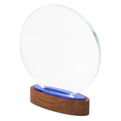 Trofeo de cristal y madera Hadar