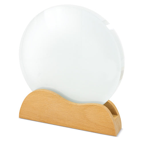 Trofeo de cristal y madera para sublimar Marsik