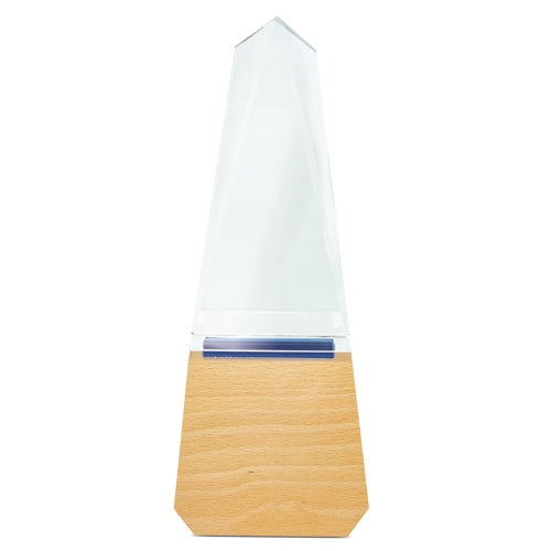 Trofeo de cristal y madera Teide