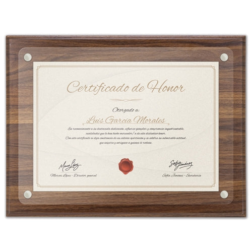 Marco de madera para diploma A4 Excelencia