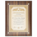 Marco de madera para diploma A4 Excelencia