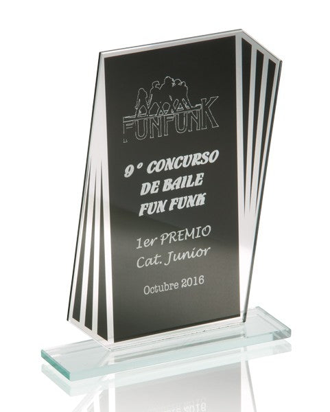 Trofeo en Cristal Negro