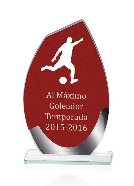 Trofeo de Cristal Gota Rojo