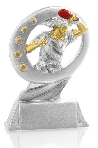 Trofeo en Resina Ping Pong Femenino
