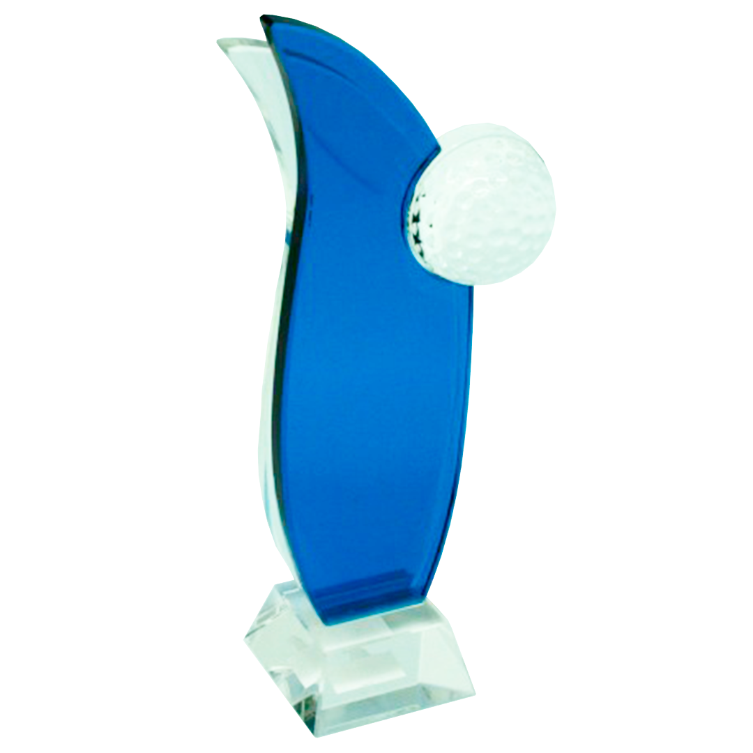 Trofeo de Cristal Hojas Golf