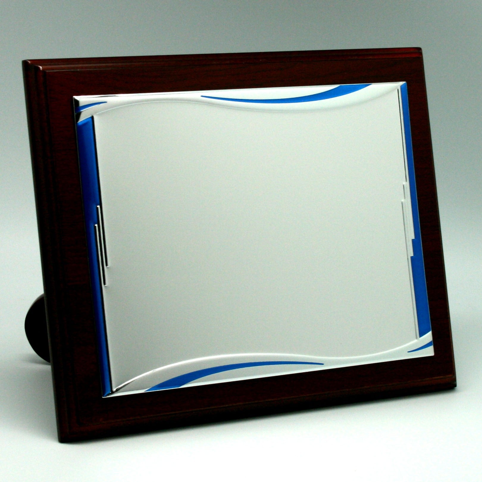 Placa Plata Azul