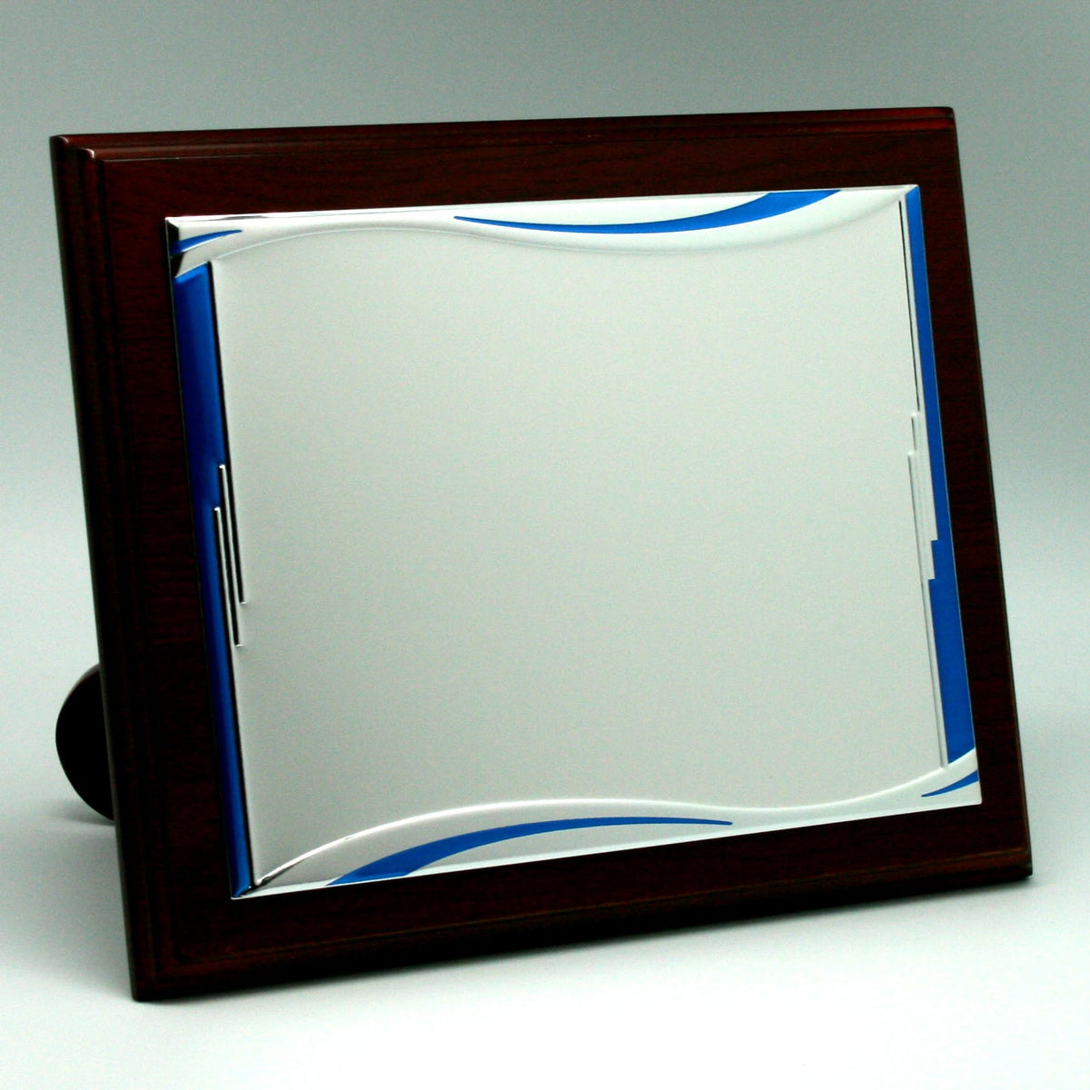 Placa Plata Azul