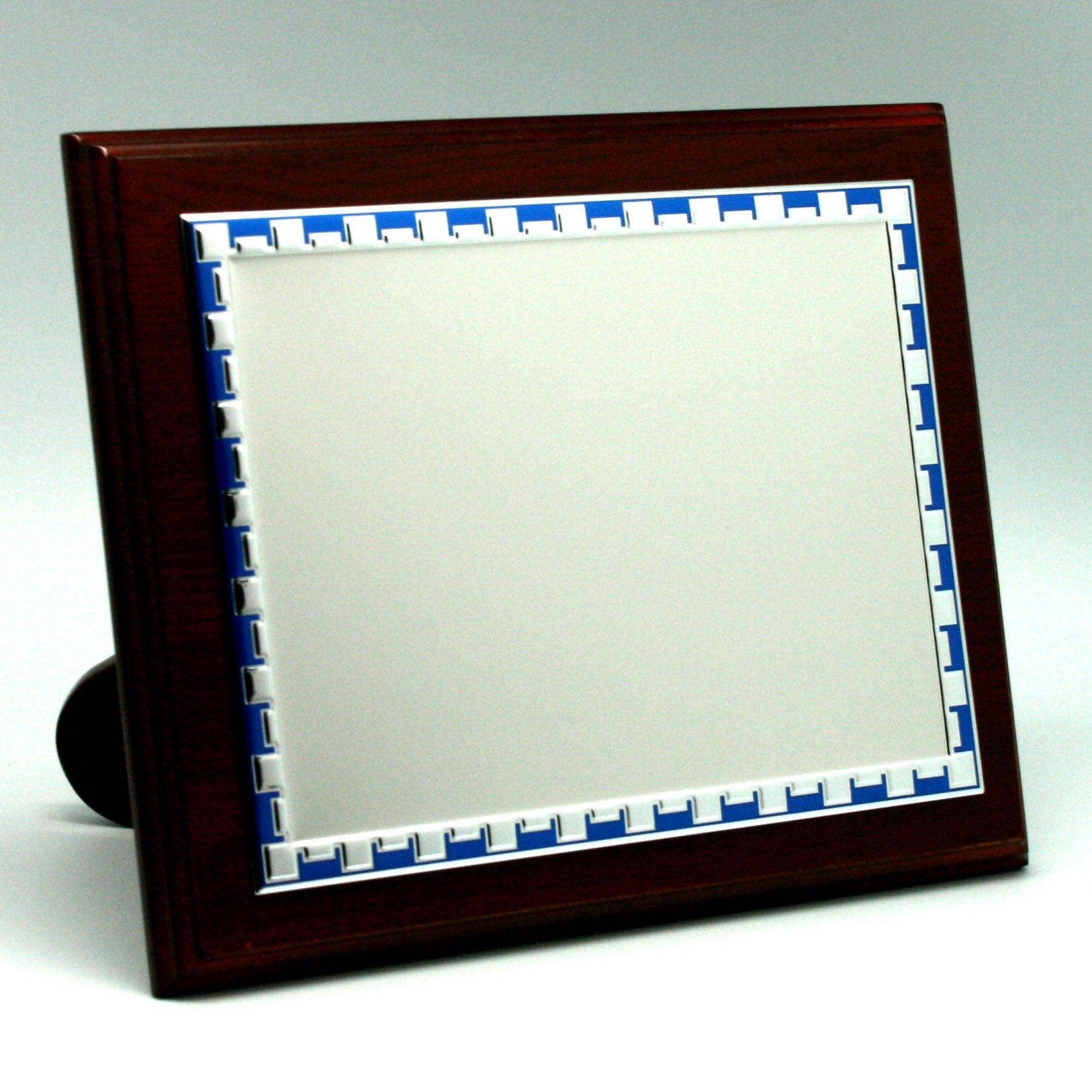 Placa Plata Azul