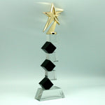 Trofeo de Cristal Cubos y Estrella