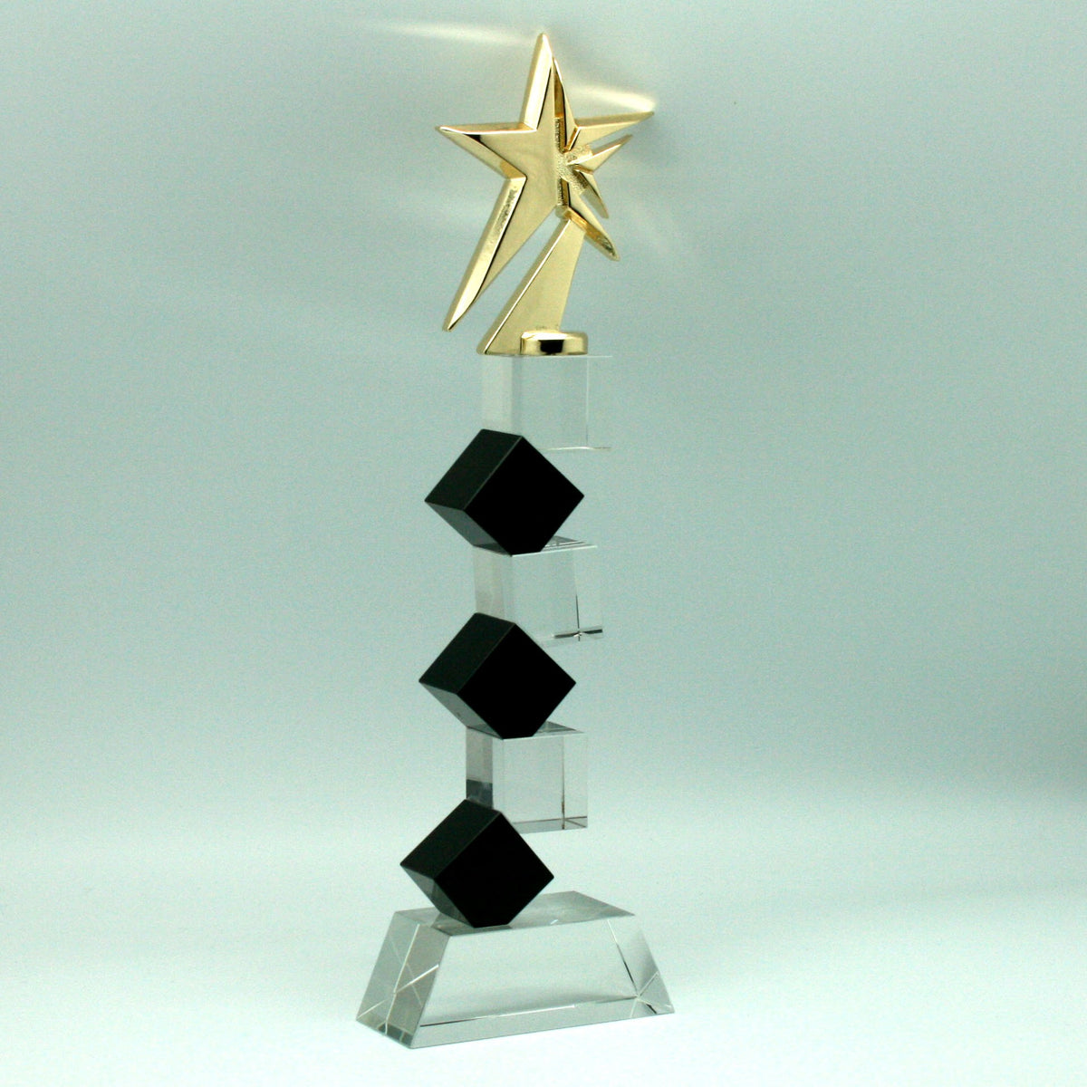 Trofeo de Cristal Cubos y Estrella