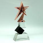 Trofeo de Cristal Cubos y Estrella