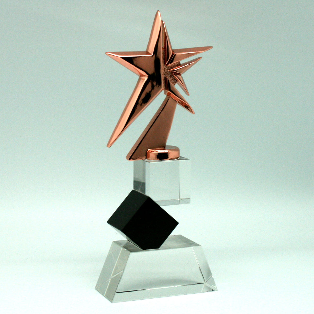 Trofeo de Cristal Cubos y Estrella