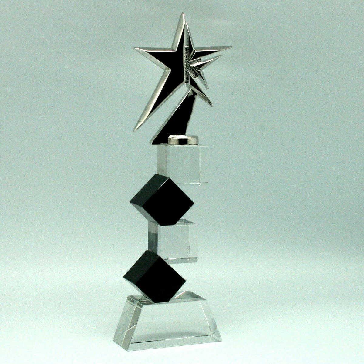 Trofeo de Cristal Cubos y Estrella