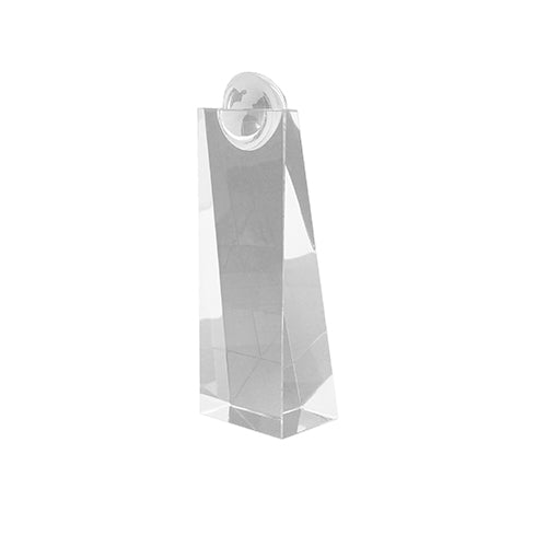 Trofeo de cristal Atlas con mundo