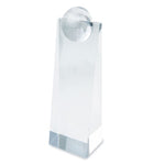 Trofeo de cristal Atlas con mundo