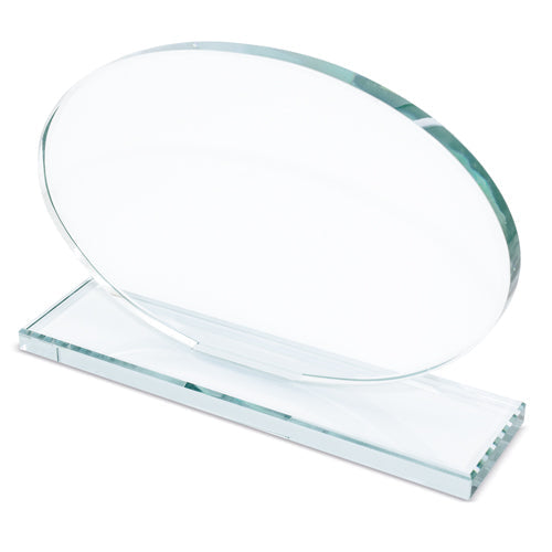 Trofeo de cristal Eco Oval